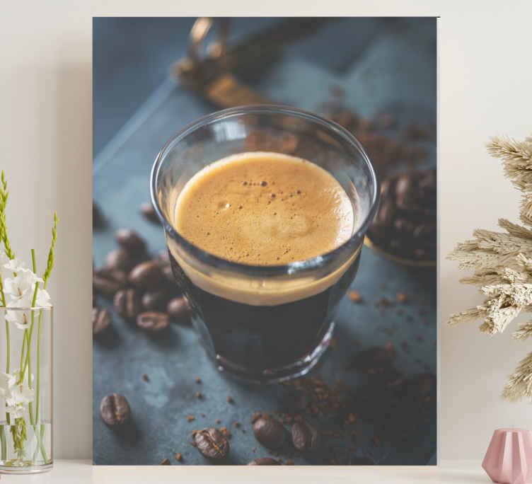 Dipinto frutta e natura morta Succulenta tazza di caffè