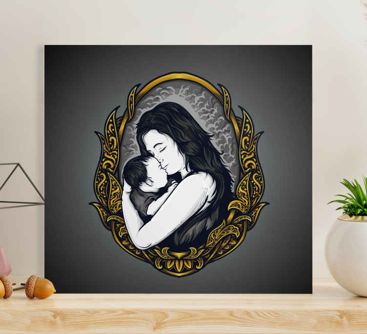 mothers love art Canvas mother and daughter print