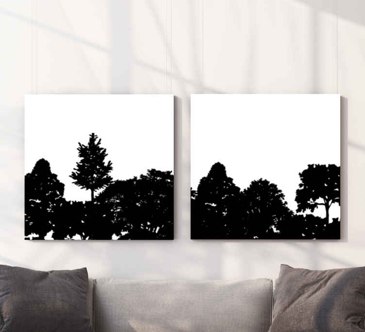 Quadro alberi Foresta nera