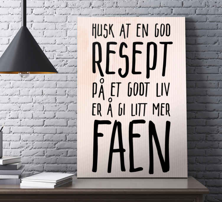 En god medisin er å bry seg mindre lerretsbilde nordisk - Tenstickers