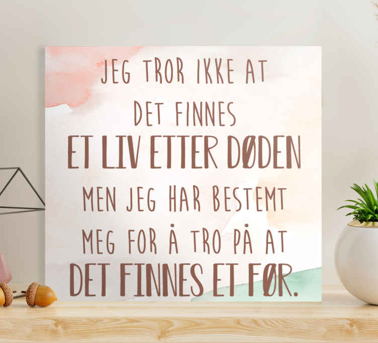 Norsk sitat liv etter døden lerretsbilde nordisk - Tenstickers