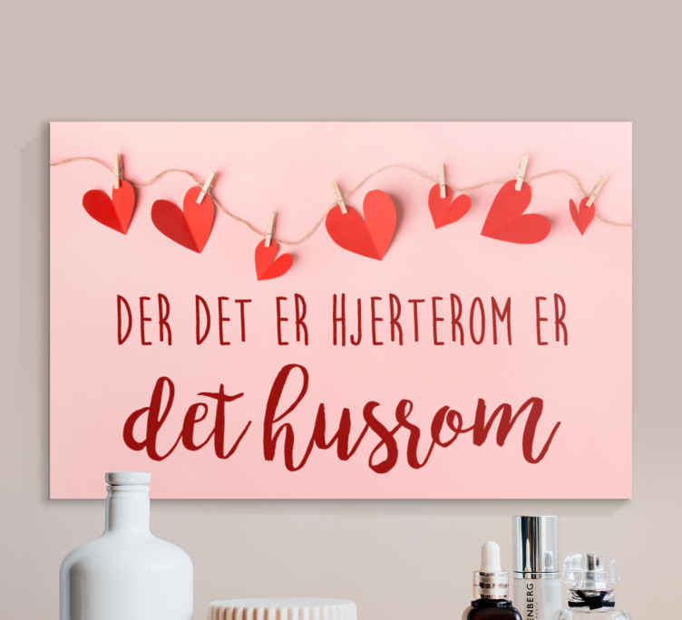 Der det er hjerte er det plass lerretsbilde nordisk - Tenstickers