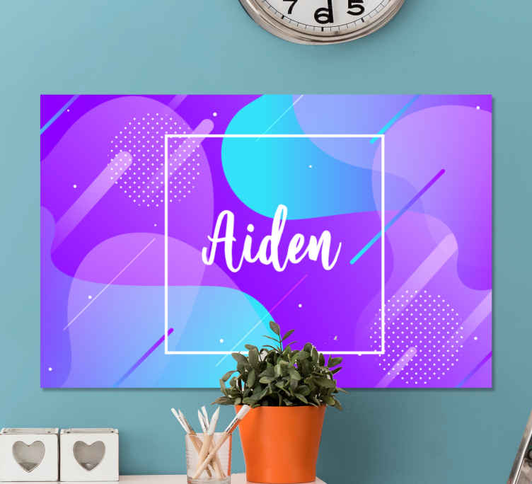 Leinwandbild mit personalisiertem namensdesign - TenStickers