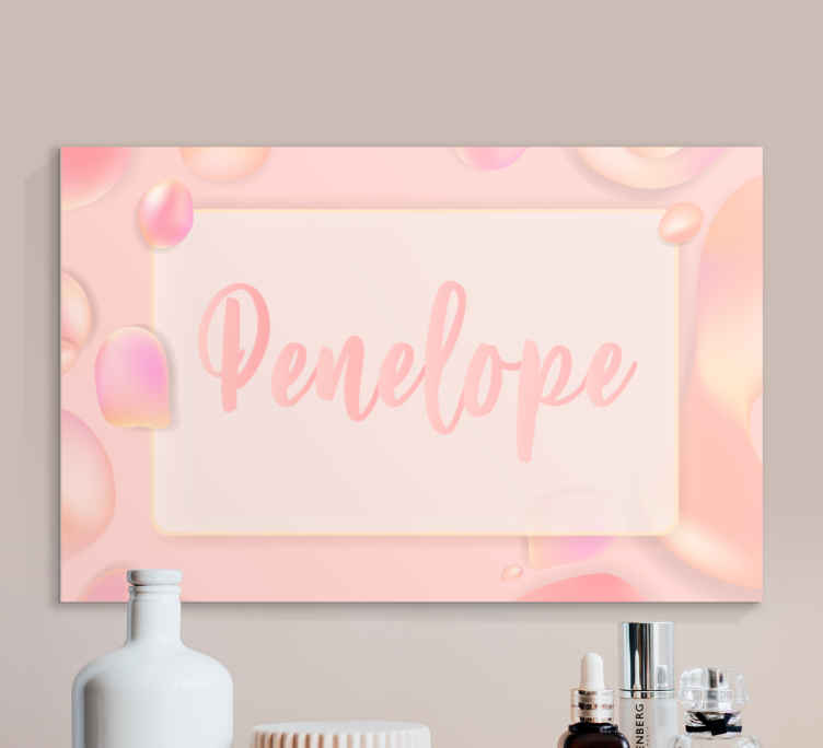 Tableau personnalisé Fluide dégradé girly - TenStickers
