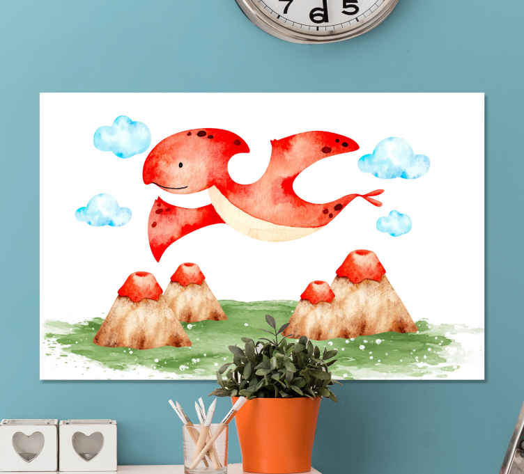 Quadro Decorativo dinossauro Desenho animado infantil dinossauros -  TenStickers