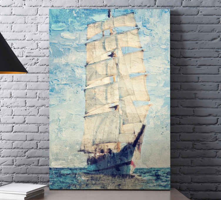 Quadro Decorativo náutico Pintura original de um barco - TenStickers