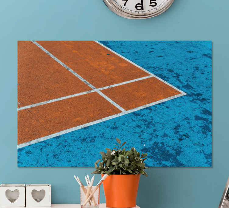 Cuadro casa Cerrar cancha de tenis - TenVinilo