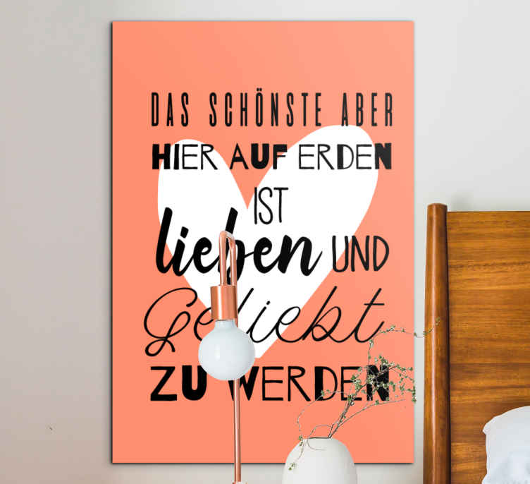 Wandbilder Motivation Geliebt werden - TenStickers