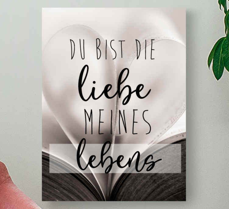 Wandbilder Motivation Liebe meines lebens - TenStickers