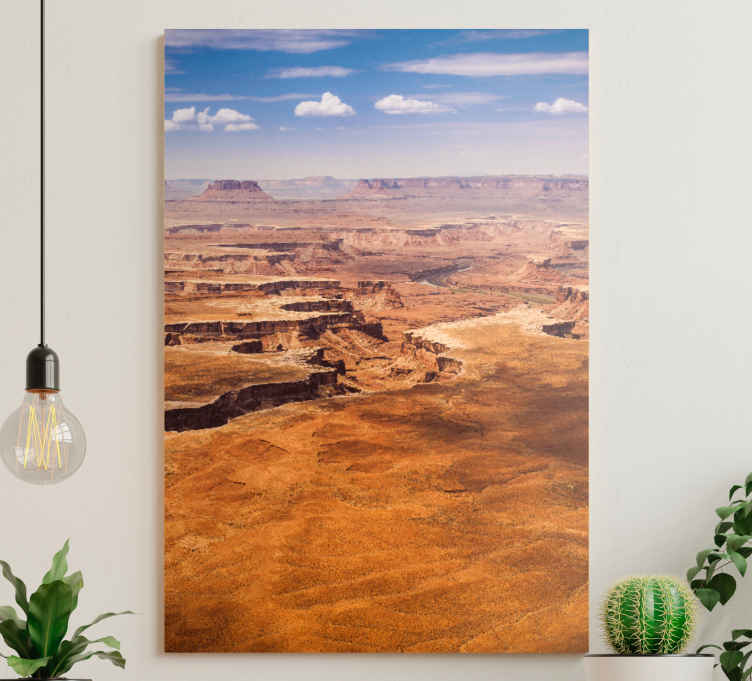 Canvas landschap woestijnkloof uitzicht - TenStickers