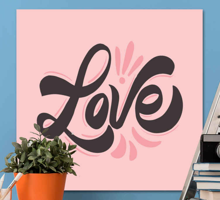 Quote canvas love expression - TenStickers