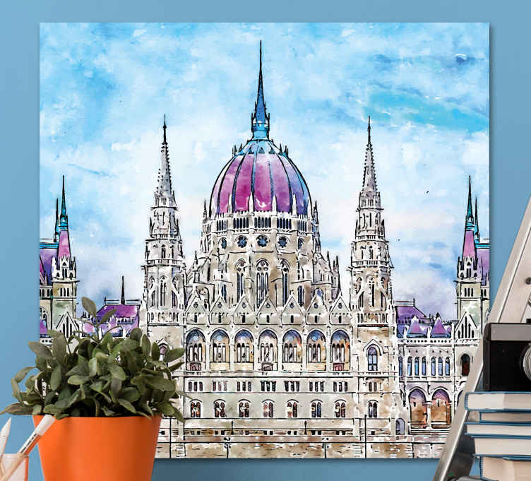 Cuadro ciudades budapest parlamento - TenVinilo