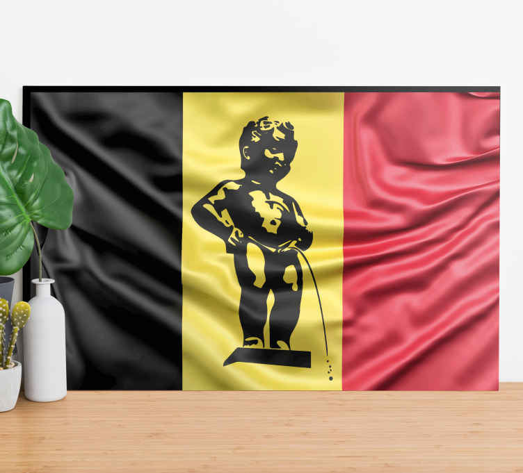 Tableau Moderne Illustration Cool De Manneken Pis Tenstickers