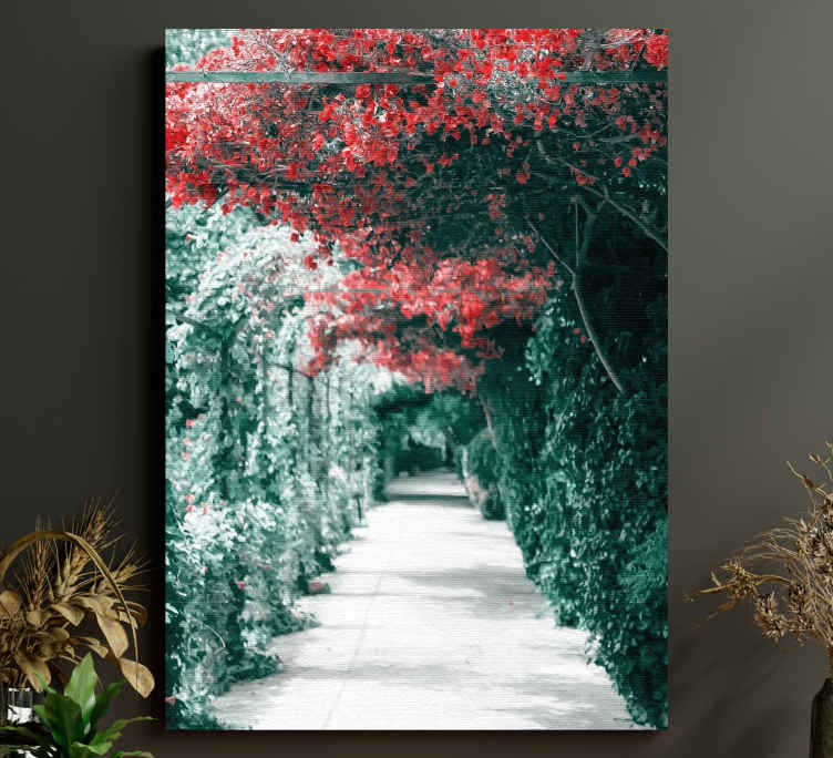 Cuadro de flores Callejón con - TenVinilo