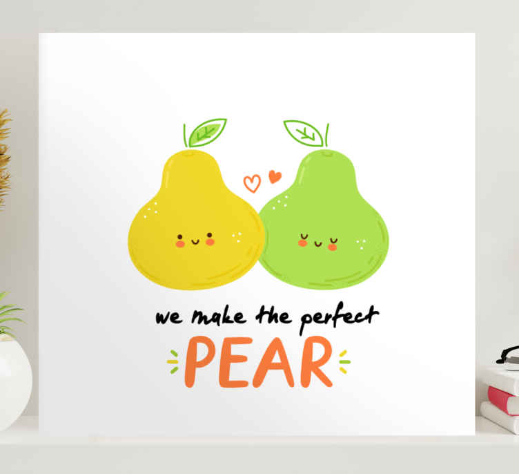 A Pair of Pears Quotes Home decor wall canvas printing 