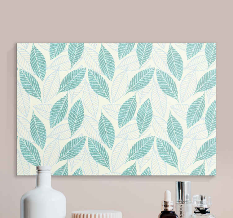 Abstract frunze plante pânză amprente - TenStickers