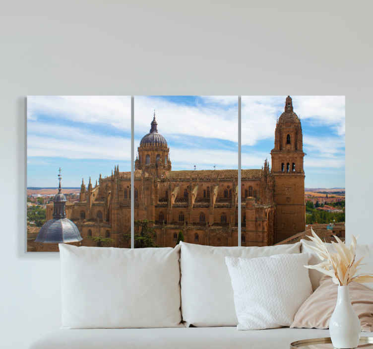 Dipinto di città e paesi Piazza principale di salamanca