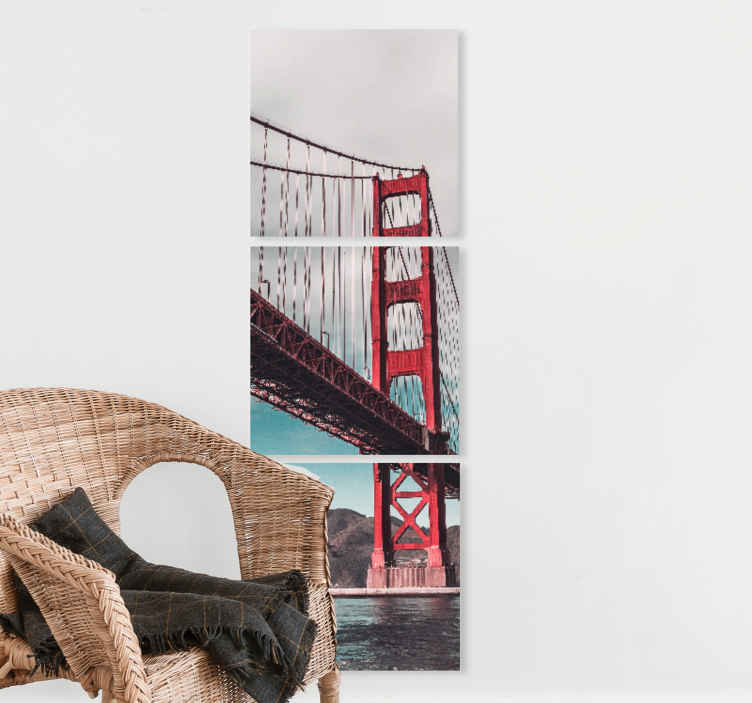 Cuadro de ciudades Fotografía del puente dorado de san francisco