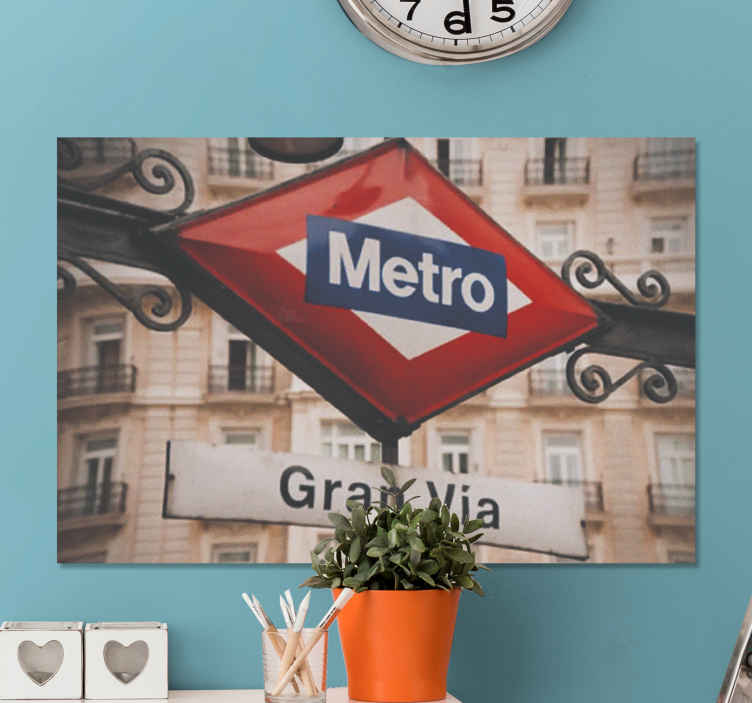 Cuadro de ciudades Gran vía metro