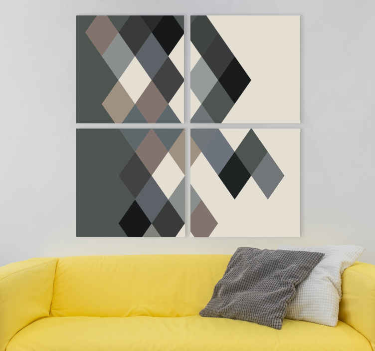 Quadro soggiorno Sfumature di colore blocchi di colore