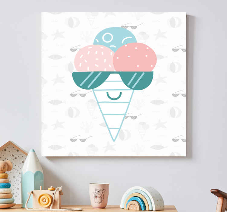 Sports canvas art ice cream treat - TenStickers