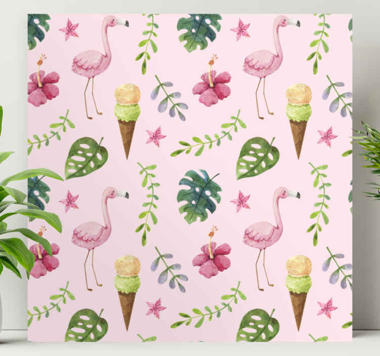 Dipinto moderno Modello estivo acquerello colorato originale