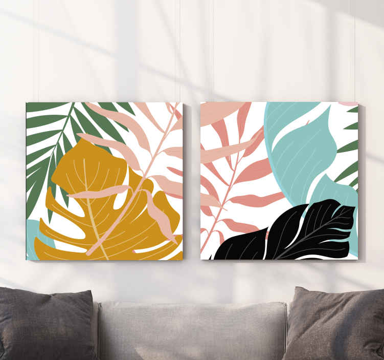 Quadro fiori Motivo floreale astratto colorato