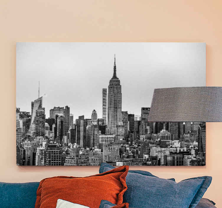 Cuadro ciudades Detallado horizonte de nueva york - TenVinilo