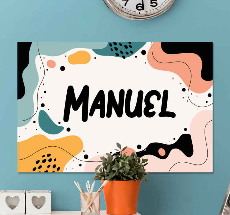 Herkkiä abstrakteja aaltoja canvas taulu omasta kuvasta - Tenstickers