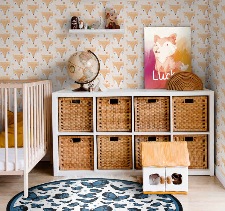 Tableau animal renard avec nom - TenStickers