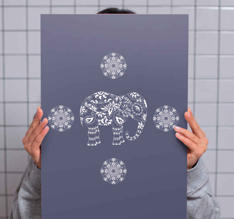 Elephant wallart decorative elephant design - TenStickers