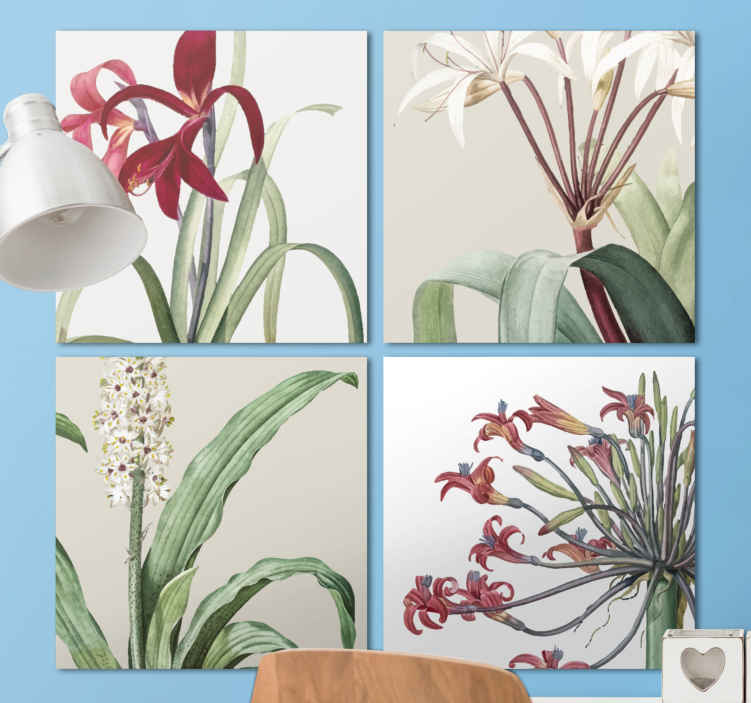 Quadro fiori Diverse piante di cardo