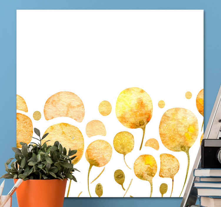 Çiçekler ve bitkiler kanvas tablo - güneşli Çiçekler - TenStickers