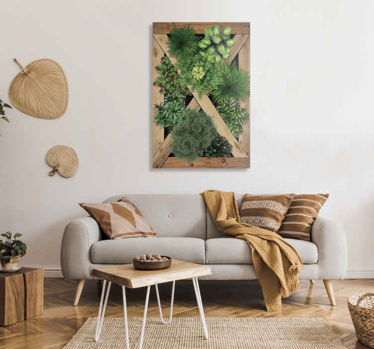 Canvas rustijk met natuur - TenStickers