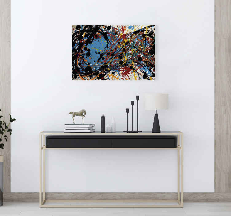 Cuadro moderno pintura abstracta - TenVinilo