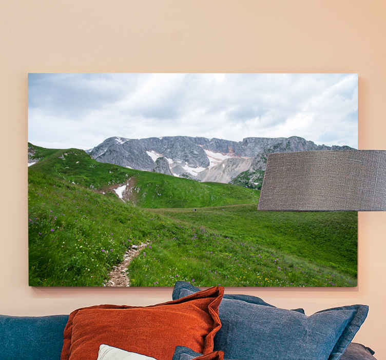 Cuadro paisajes Ver en el sendero de la montaña - TenVinilo