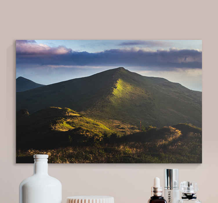 Bieszczady-vuoret varhain aamulla canvas taulu maisema - Tenstickers