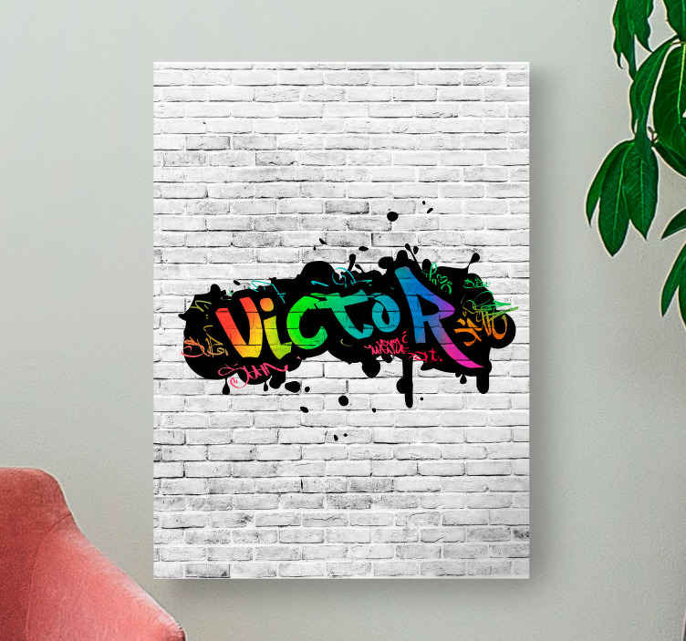 Tablou dormitor nume personalizatNume personalizat - TenStickers