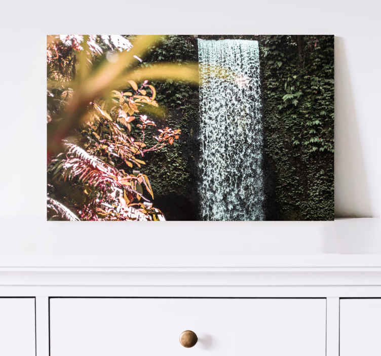 Cuadro paisajes Cascada escondida bali - TenVinilo