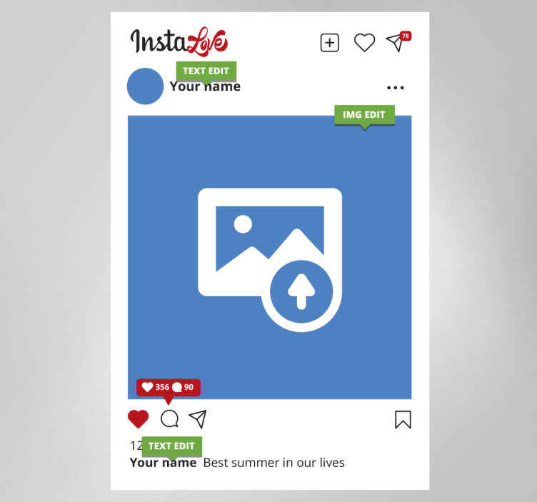 Cuadro personalizable instalaramor - TenVinilo