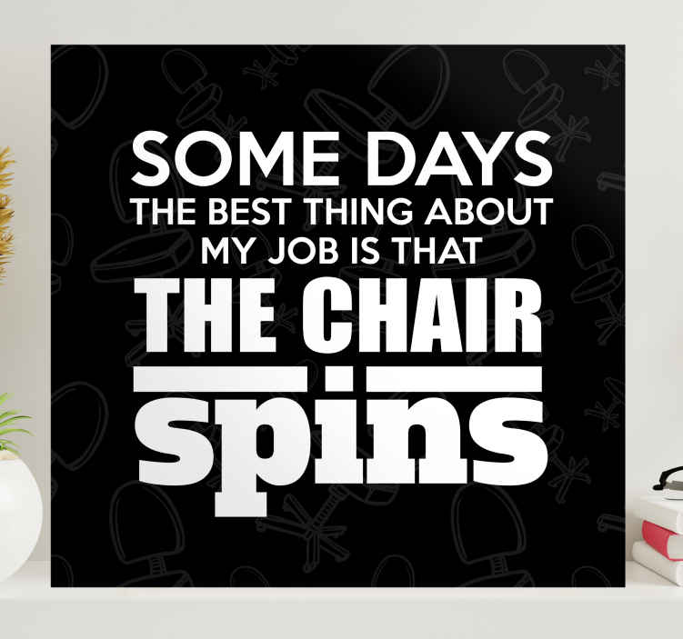 Funny Job writing quote canvas - TenStickers