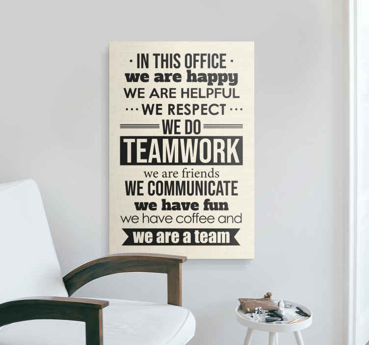 Motivational Job Quotes inspirational canvas - TenStickers