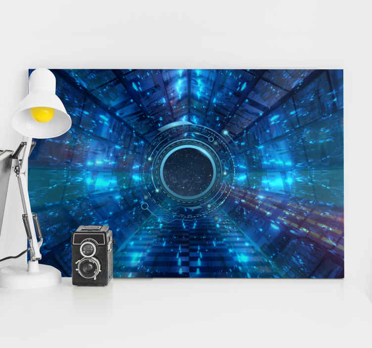 Cuadro para dormitorio Fondo de ciencia ficción - TenVinilo