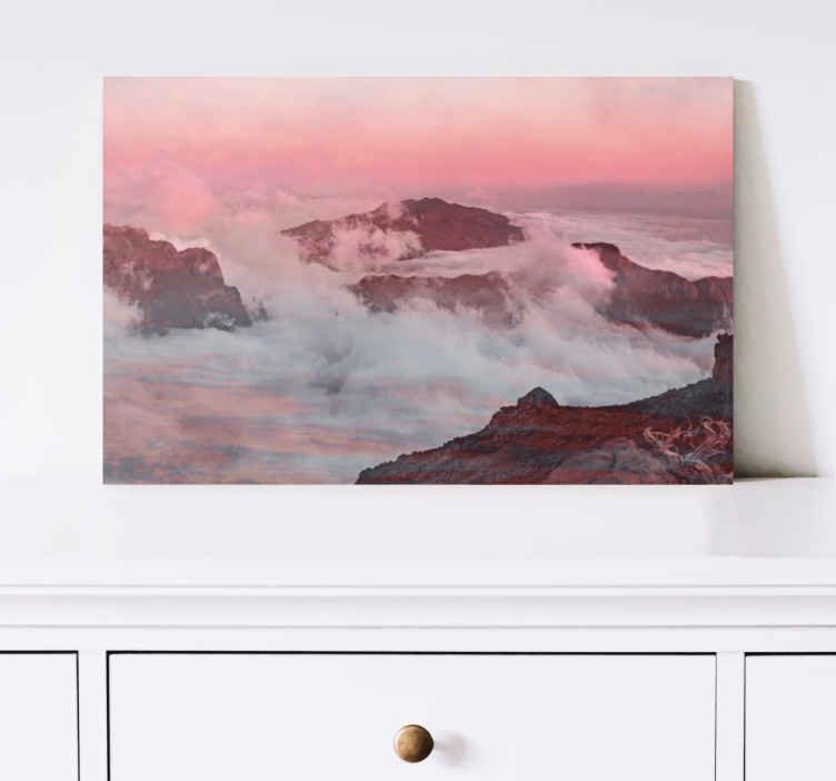Canvas landschap dromerige berglandschap - TenStickers