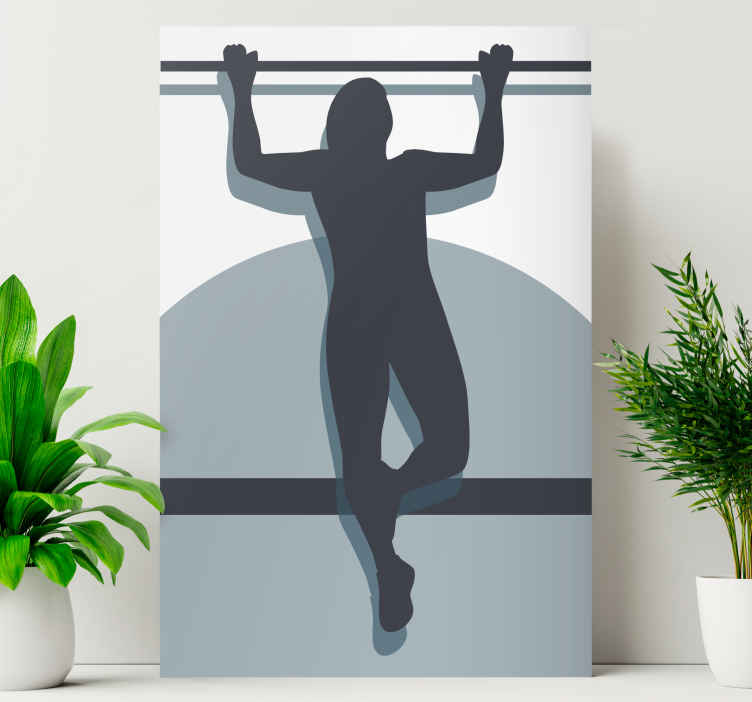 Sports canvas art athletic strength pose - TenStickers