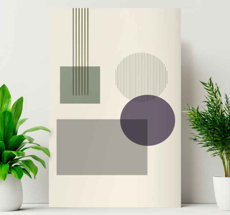 Cuadro moderno Formas geométricas suaves - TenVinilo
