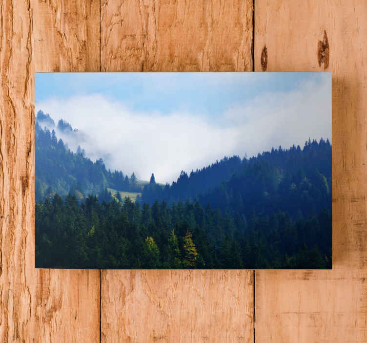Quadro alberi Paesaggio forestale alla pecorina