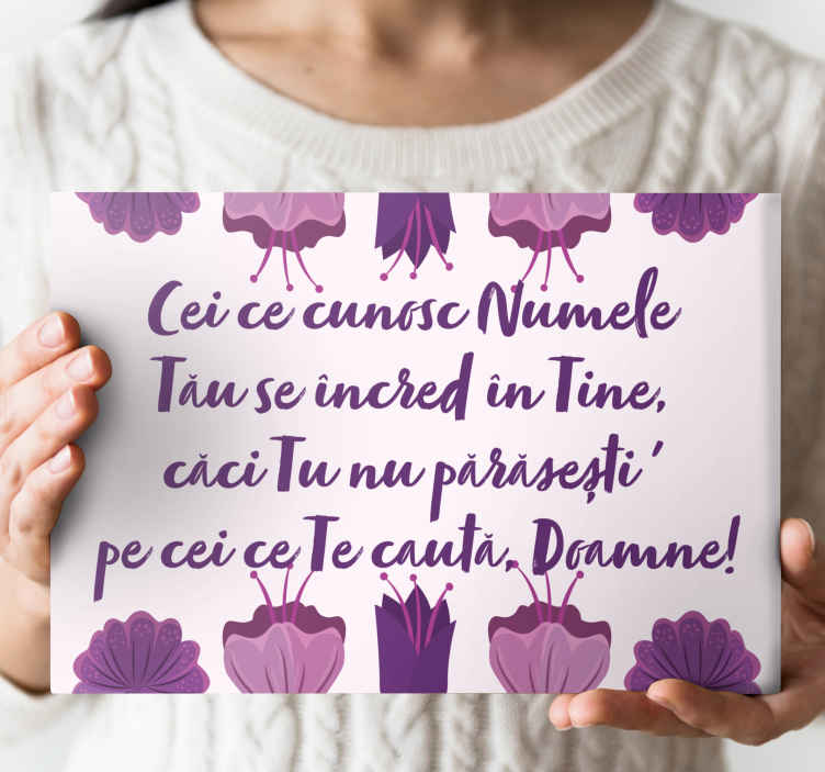 Mesaj biblic pânză motivațională - TenStickers