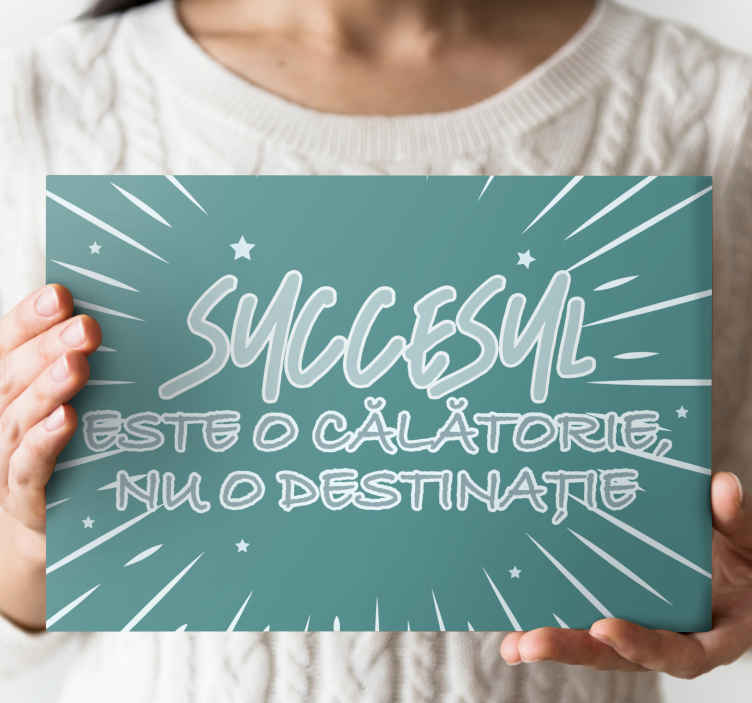 Pânză de text motivațional de succes - TenStickers