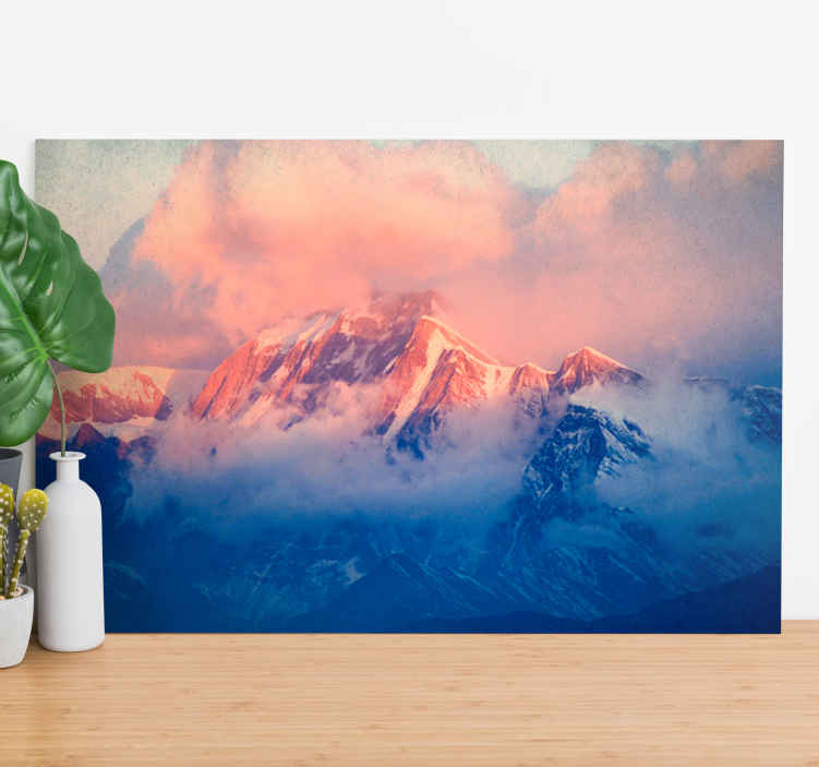 Quadro paesaggio Colori estetici del paesaggio nepalese